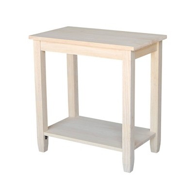 Classic Solid Wood Solano Accent Table in Natural Finish