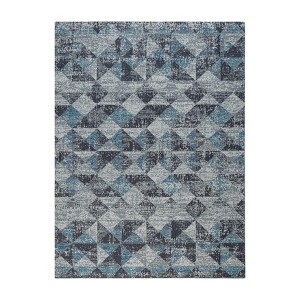 40"x54" Tromso 1/4" Rug'D Chair Floor Mat Blue/Gray - Anji Mountain - 1 of 4