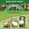Large Metal Chicken Coop Chicken Pen with Waterproof and Anti-UV Cover Walk-in Poultry Cage Chicken Runs - 3 of 4
