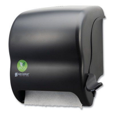 San Jamar Ecological Green Towel Dispenser, 12.49" x 8.6" x 12.82", Black