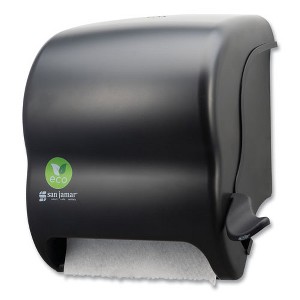 San Jamar Ecological Green Towel Dispenser, 12.49" x 8.6" x 12.82", Black - 1 of 4