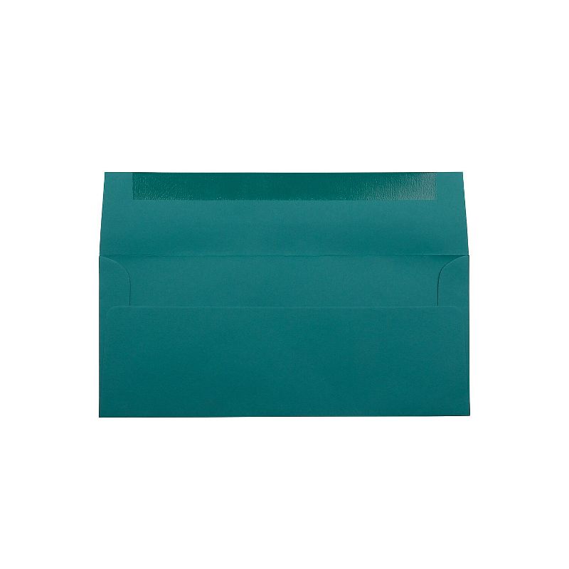 JAM Paper #10 Business Envelopes 4.125 x 9.5 Teal 63924024, 2 of 5