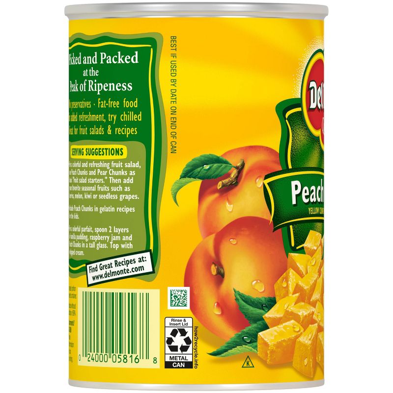 Del Monte Yellow Cling Peach Chunks In Heavy Syrup 15.25oz, 5 of 6