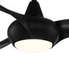 65" Minka Aire Modern Indoor Ceiling Fan LED Light Remote Control Coal for Living Room Kitchen Bedroom Family Dining House Office - 3 of 4