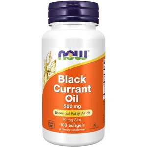 Black Currant Oil 500mg by Now Foods  -  100 Softgel - 1 of 2