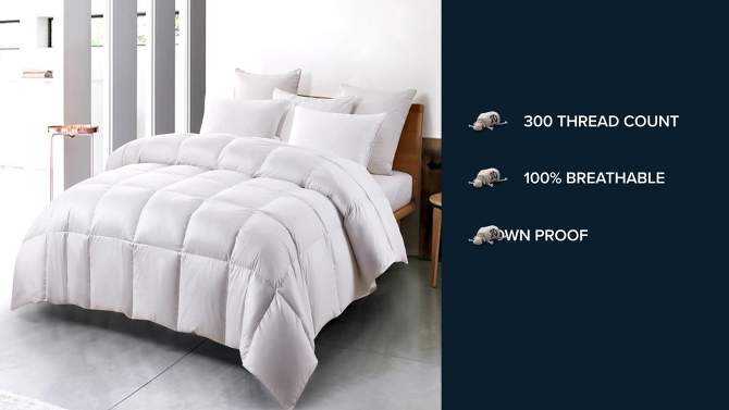 300 Thread Count Extra Warm Down Fiber Comforter - Serta, 2 of 6, play video