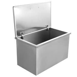 coucheta Stainless Steel Drop in Ice Chest - Commercial Ice Bin for Outdoor Kitchen Ice Bar & Cold Beverages - 1 of 4