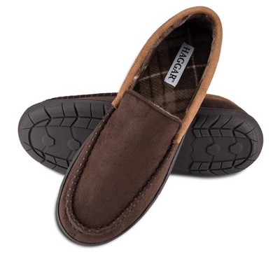 Haggar Mens Textured Venetian Slipper