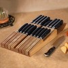 Attop Bamboo In-Drawer Knife Block Set for 16 Knives(Not Included), Large Kitchen Detachable Washable Cutlery Slot Organizer Storage Holder - 3 of 4