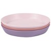 Tiny Twinkle Tableware 3-Pack Plate Set, BPA-Free Cups, Plates and Bowls for Kids/Toddlers (Rose, Peach, Lilac) - 4 of 4