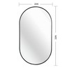 Lyngins Bathroom Mirrors,Oval Wall Mirrors,4mm HD Glass Mirrors,Aluminum Alloy Anti-rust Vanity Mirrors for Bathroom,Bedroom - 3 of 4