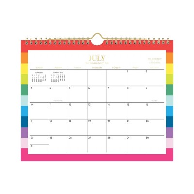 2022-23 Academic Wall Calendar 11"x8.75" Classic Rainbow - The Home Edit for Day Designer