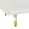 Keloyid White Wood 31.5 in. Armoire with 2 Drawers and 2 Shelves - 4 of 4