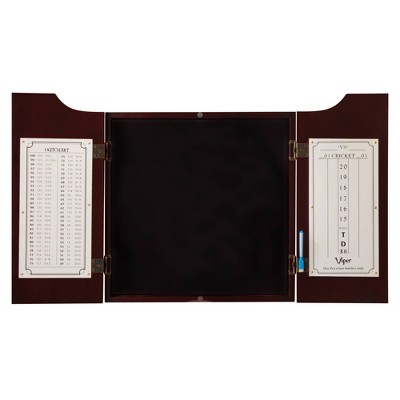 Viper Hudson Solid Pine Dartboard Cabinet with Laser Line and Darts
