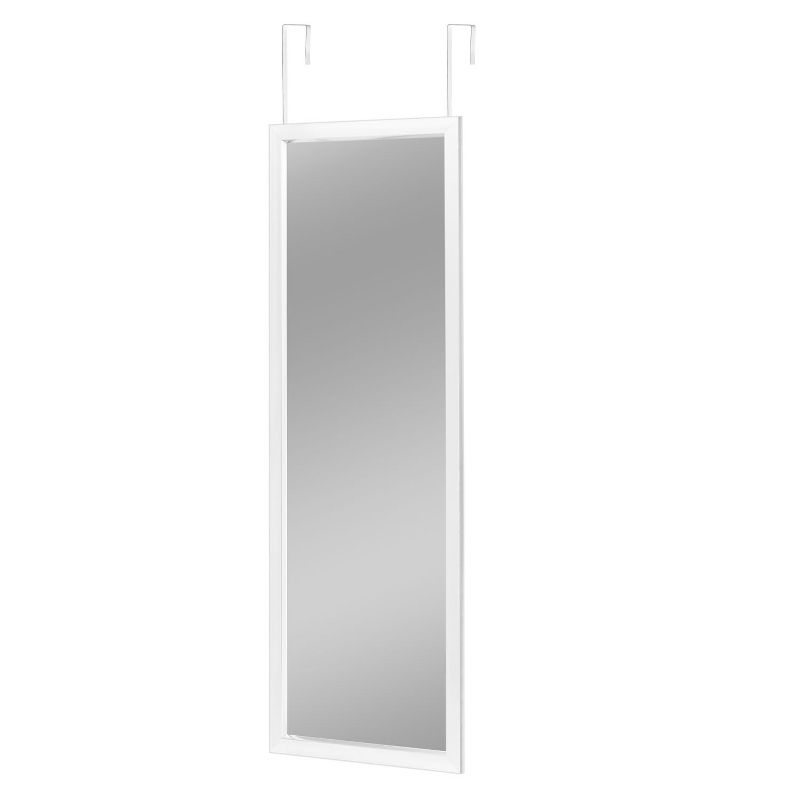 Neutypechic PS Rectangle Full Length Door Mirror Decorative Wall Mirror Large Mirror - 55"x16", White, 3 of 9