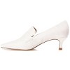 Journee Collection Womens Celina Kitten Heel Loafer Square Toe Pumps - 2 of 4