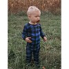 Leveret Matching Family Christmas Pajamas Buffalo Check Black and Navy Plaid - image 3 of 4