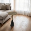 Royal Hampton 21.5" Side End Drink Table | Aluminum Cast Craftmanship I Crocodile Pattern - 2 of 4