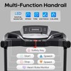 Home Folding Treadmill with Pulse Sensor, 2.5 HP Quiet Brushless Motor , 7.5 MPH, 300LBS Weight Capacity Walking Jogging Machine - 3 of 4