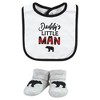 Hudson Baby Infant Boy Cotton Bib and Sock Set, Buffalo Plaid Family, 0-9 Months - 3 of 4