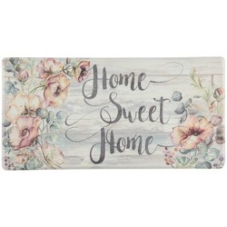 J&V TEXTILES Kitchen Mat Cushioned Anti Fatigue Floor Mat,19.6"x55", Thick Non Slip Waterproof Kitchen Rugs And Mats, Standing Mat For Kitchen,Floor, Home,Office,Desk,Sink,Laundry (Eat Laugh Live