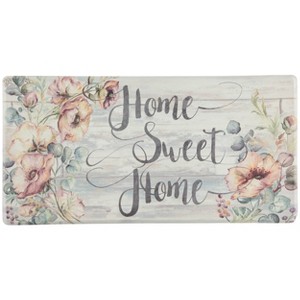 39" x 20" PVC Home Sweet Home Anti-Fatigue Kitchen Floor Mat - J&V Textiles: Indoor/Outdoor Medium Pile, Hand Washable - 1 of 4