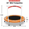 JUJABU 36-inch Mini Trampoline with Handle for Kids Ages 1-6 - Indoor & Outdoor Use - 2 of 4