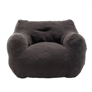 XINGHANZHENXUAN Giant Bean Bag Chair with Armrests, High-Density Foam Filled Lazy Sofa for Living Room, Bedroom & Game Room - 1 of 4