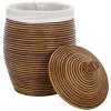 Mikkel Laundry Basket - HAC6503 - White/Honey Brown Wash - Safavieh - 4 of 4