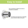 Unique Bargains Stainless Steel Corrosion Resistance Durability Closet Rod Flange Holder - 4 of 4