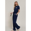 I am a Fashion Junky Waistband Print Detail Sweatpants - 2 of 4