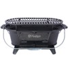 SEVOBAL Outdoor Grills, Griddles and Smokers Oval Cast Iron Hibachi Grill, Portable Charcoal Grill for Outdoor Cooking, Black, 20.7"*13"*10.6" - 2 of 4