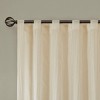 Kumasinova 84"/95" 2PCS Solid Crushed Sheer Curtains Panel,Light Filtering Window Curtains with Rod Pocket&Back Tabs,Bedroom Curtains for Living Room - 3 of 4