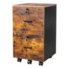 Karl Home 2-Drawer Brown MDF 15.75in. W Vertical File Cabinet - 3 of 4