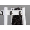 Vynxaria Freestanding Black Clothes Hanger with 3 - Tier Storage Shelf, 8 Hooks, Suited for Entrance Porches - 4 of 4