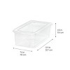 5 Qt Plastic Storage Bins with Lids, Stackable Totes, Containers, Clear, 20Pk - 2 of 4