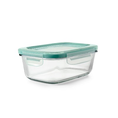 LunaLulinlk Softworks Smart Seal 3.5 Cup Glass Rectangle Container Clear
