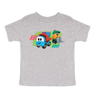 Leo the Truck Leo and Lifty Green - Toddler Short Sleeve Graphic T-Shirt - 1 of 4