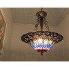 Chloe Lighting Camila Tiffany-Style 3 Light Inverted Ceiling Pendant 21`` Shade - 3 of 3
