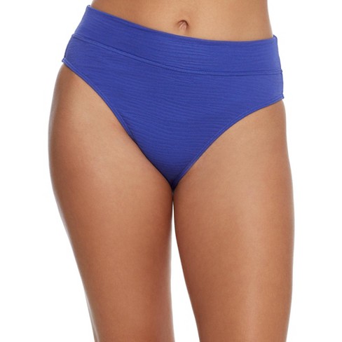 Bare Women's High-waist Bikini Bottom - S20296 S Royal Blue : Target
