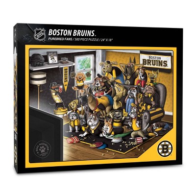 NHL Boston Bruins Purebred Fans 'A Real Nailbiter' Puzzle - 500pc