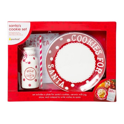 Milk and cookie plate for outlet santa