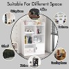 INFURNIC Decorative Bookshelf Freestanding Shelves And Cube Organizer, Kids Bookcase, Bookshelf With 6 Compartments, White, 23.62"*11.81"*35.43" - 4 of 4