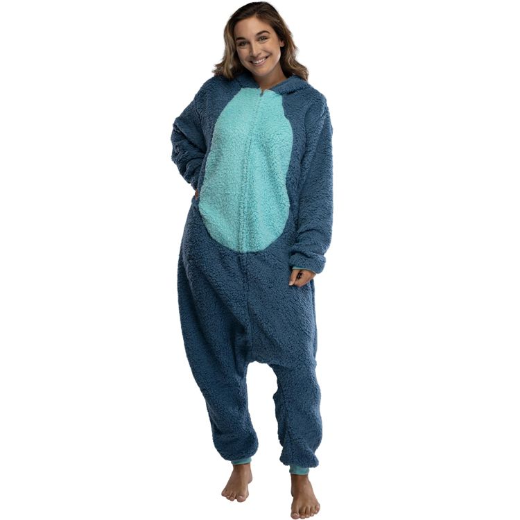 Disney Lilo & Stitch Unisex Adult Stitch Kigurumi Cosplay Costume Fleece Union Suit, 2 of 7