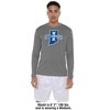 Indiana State University Adult Sport Long Sleeve Shirt Primary Logo, Black - 3 of 4