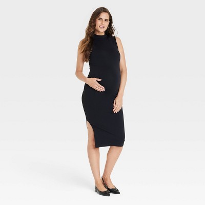 Seamless Midi Maternity Dress - Isabel Maternity by Ingrid & Isabel™ Black