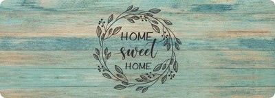 J&V TEXTILES 20" x 55" Oversized Cushioned Anti-Fatigue Kitchen Runner Mat (Home Sweet Home)