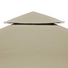 vidaXL Gazebo Canopy Beige Polyester 3x13.1ft Durable Gazebo Canopy - 3 of 4