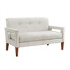 Evita Modern Living Room Furniture Loveseat Chenille Upholstery Pocket Coils Solid Wood Legs Furniture - 4 of 4