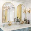 BEAUTYPEAK Arched Bathroom Mirror Wall-mounted Mirror Classic Wall Mirror for Home Decoration - 4 of 4